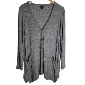 J. Jill Sweater Cardigan Women's‎ Medium Petite Wearever Button Up Pockets LS